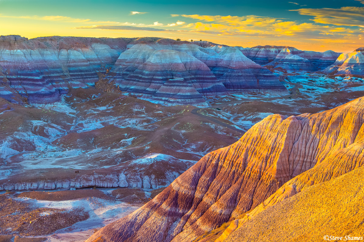 Another view of the Painted desert just before sunset.