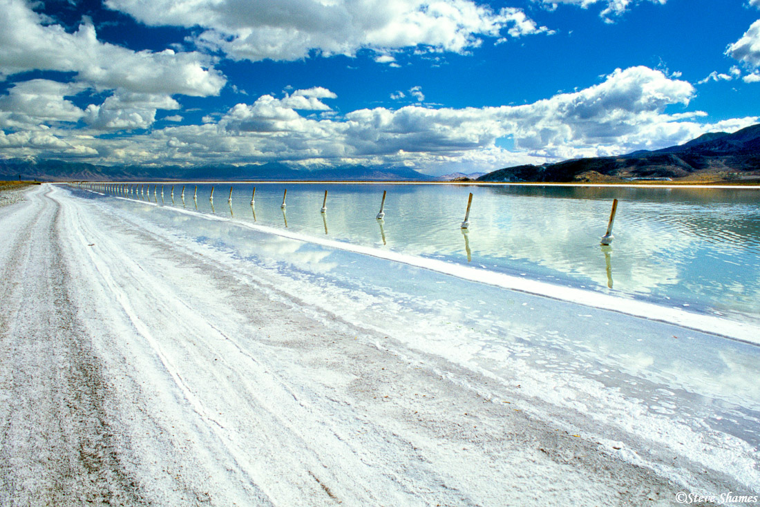 A salty road close to Salt Lake City.