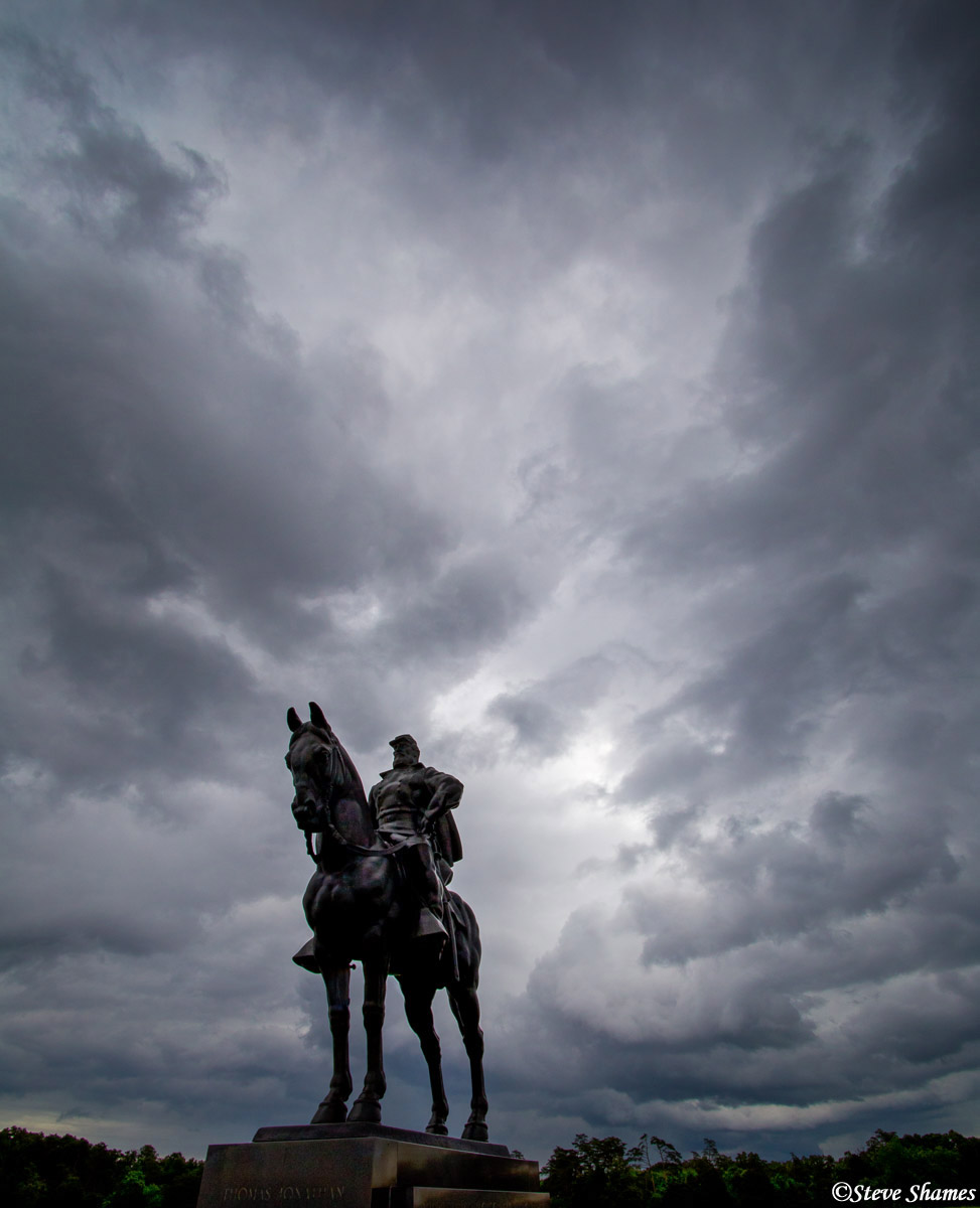 "There stands Jackson like a stone wall!" - and rising up into a thunderous sky.