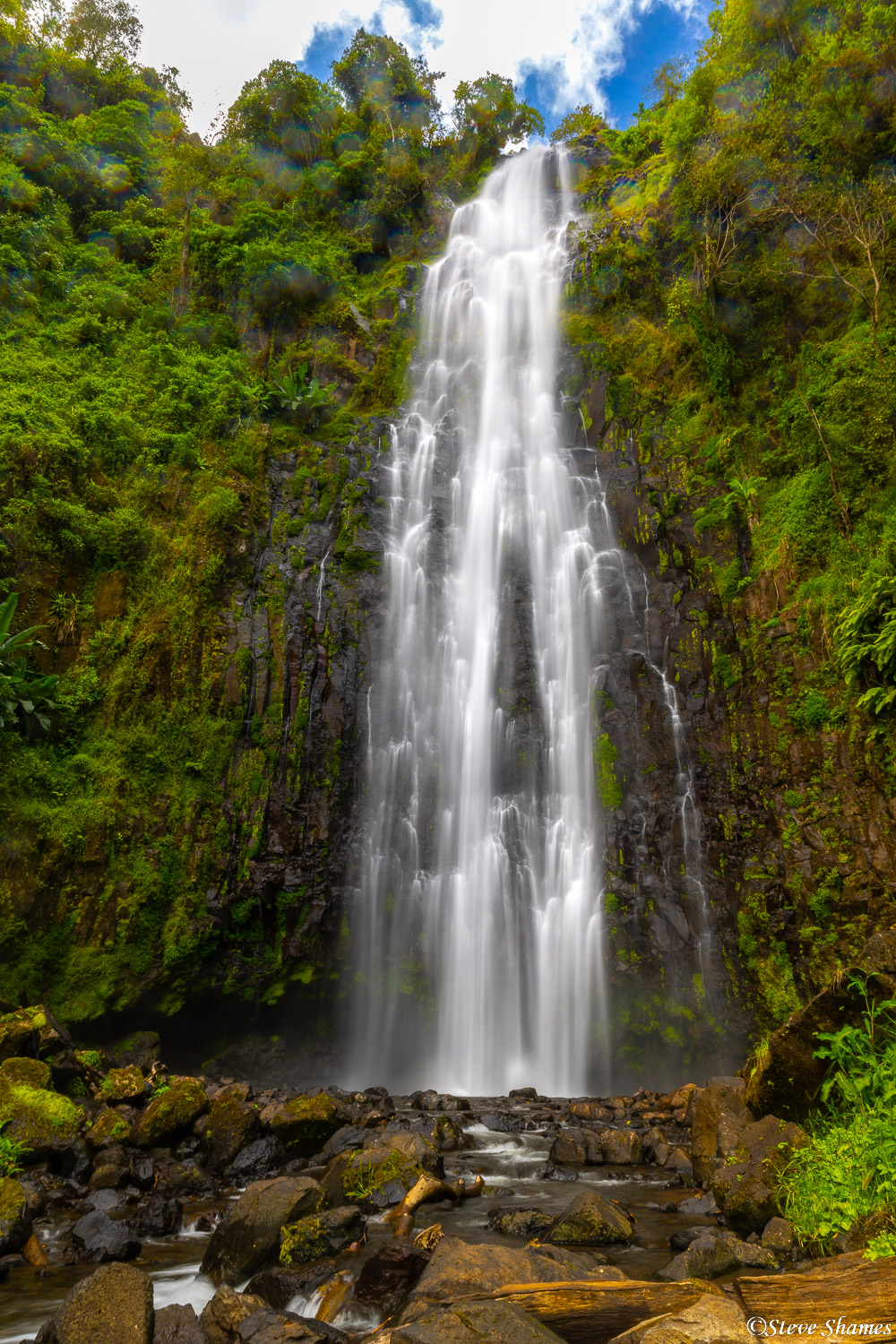 A great Tanzania waterfall! This one is Materuni waterfall.