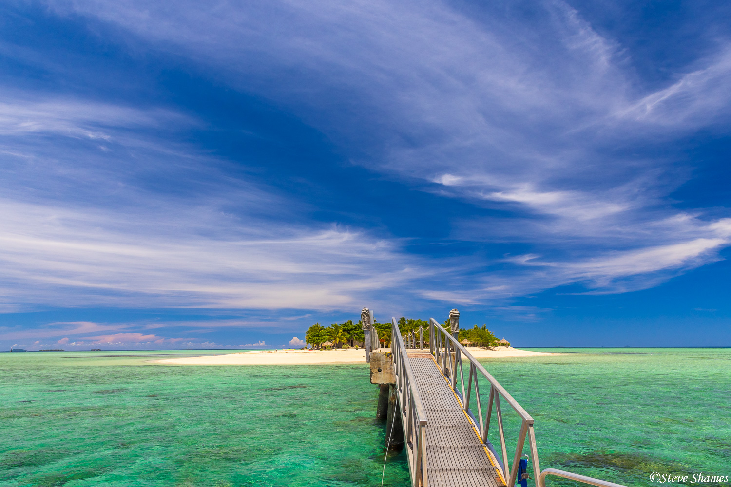 We took a day cruise to a tiny Fiji island. Fiji has many tiny islands like this.