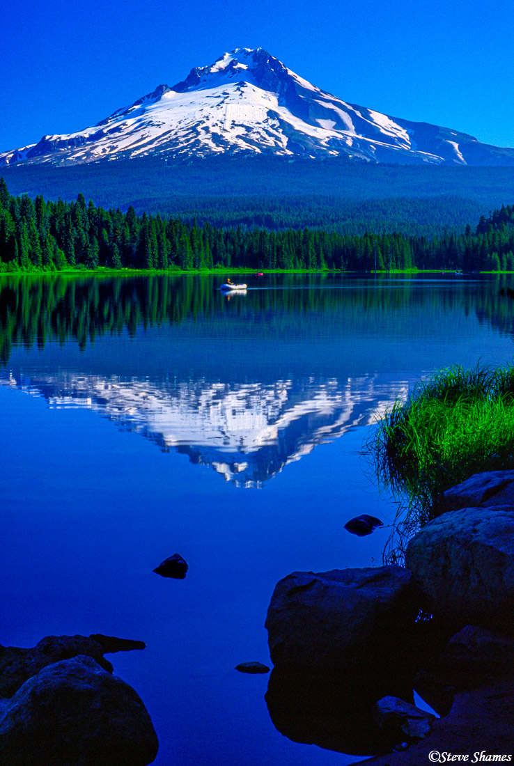 Trillium Lake is perfectly placed to capture reflections of Mt. Hood.