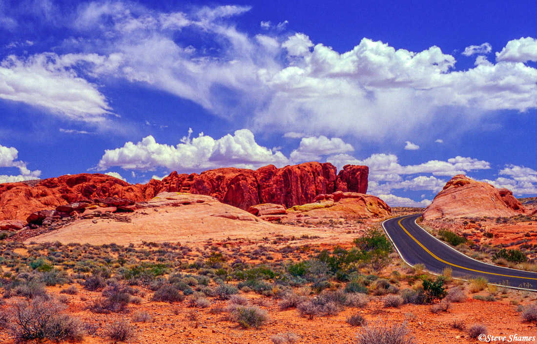This is -- Valley of Fire state park, a little east of Las Vegas. This is red rock heaven.
