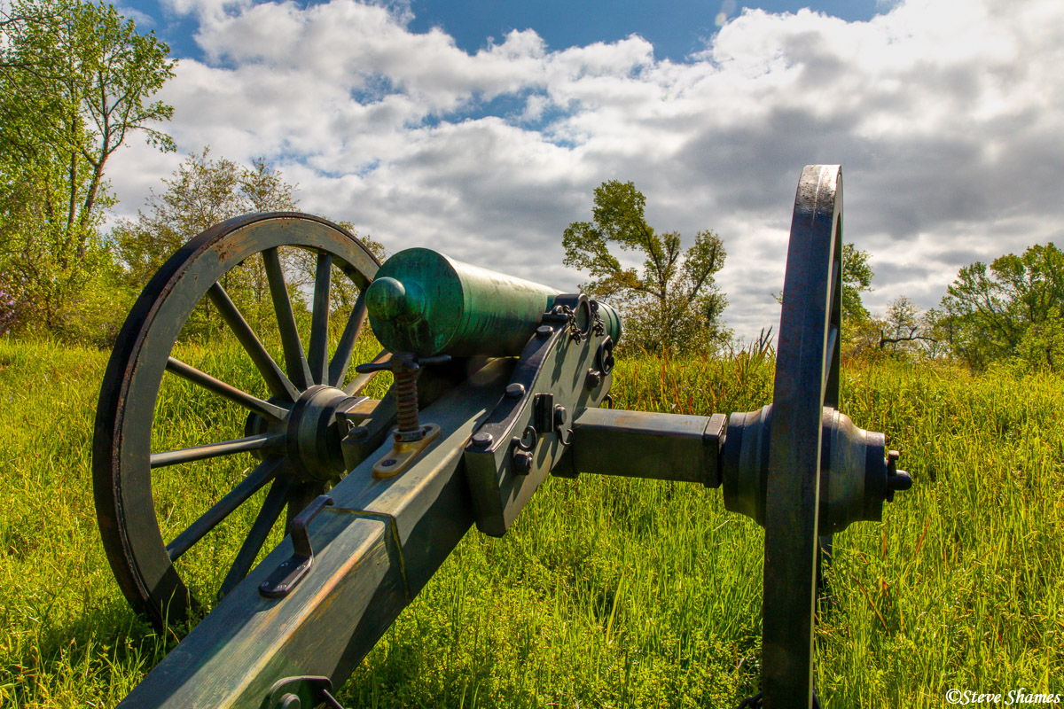 An old rustic cannon at Vicksburg Military Park.