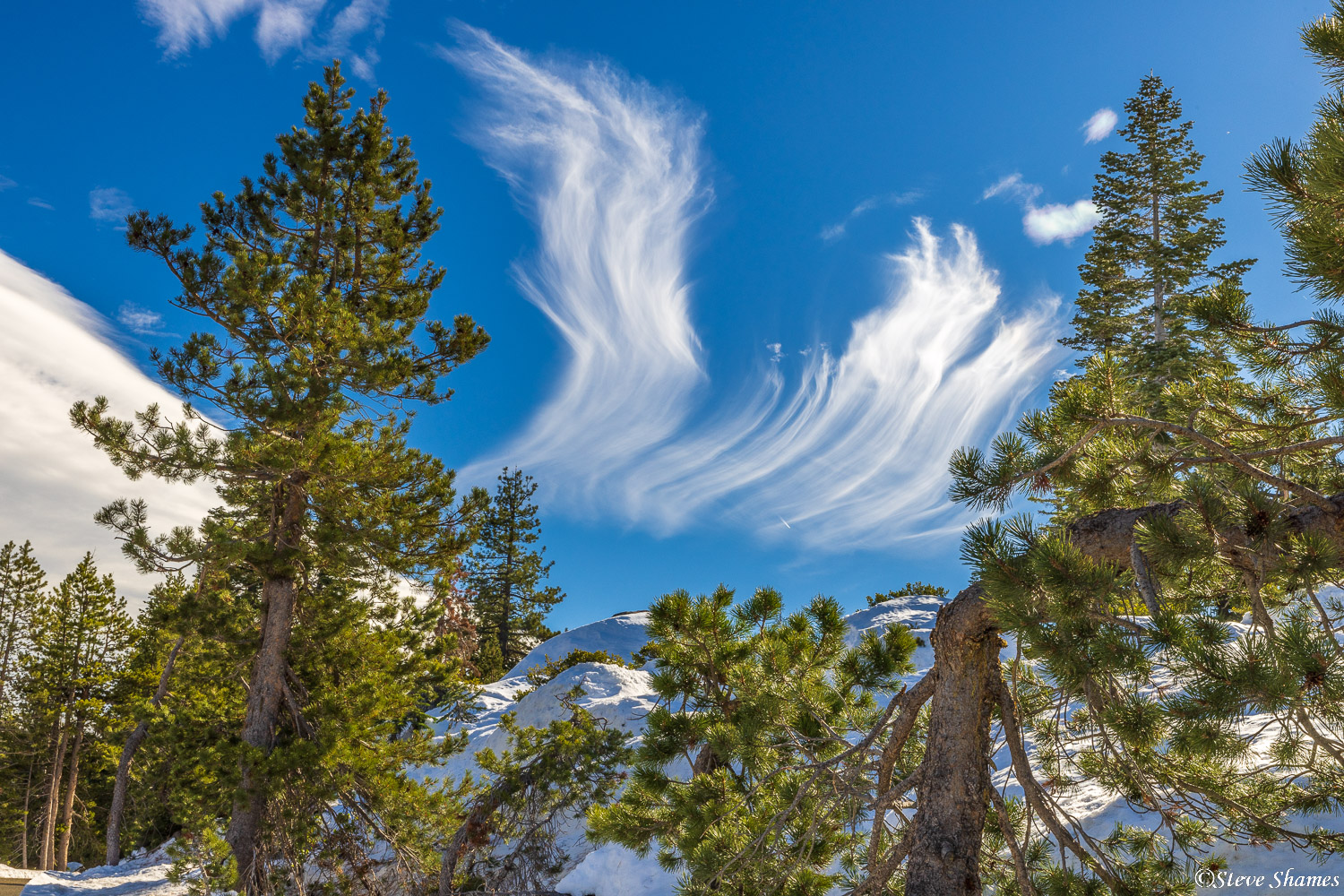 Great wispy clouds here in the mountains.