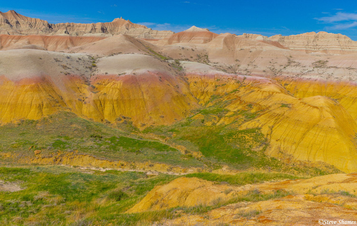 Here is the yellow mounds section of the Badlands.