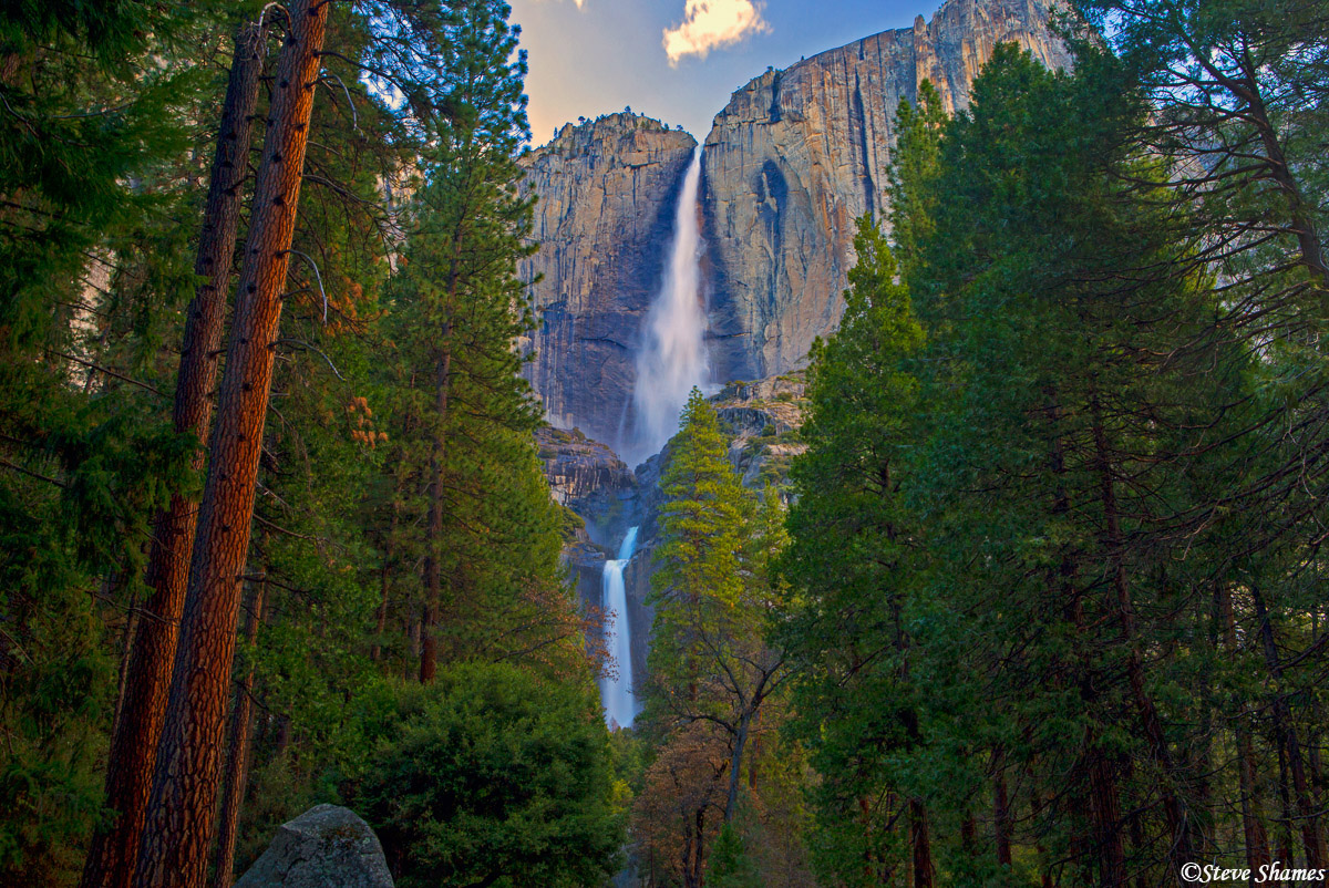 Yosemite Falls might be the most photographed waterfall on Earth. Here is my version of it.